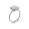 Cushion Cut Single Halo Engagement Ring - Image 3