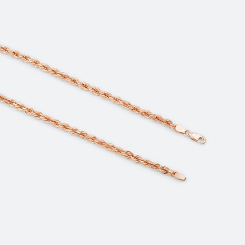 Rose Gold Cut Rope Chain Bracelet