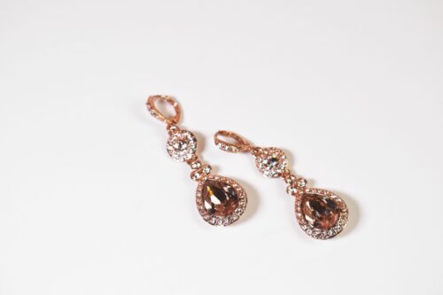 Rose Gold-Tone Element Double Drop Earring